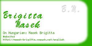 brigitta masek business card